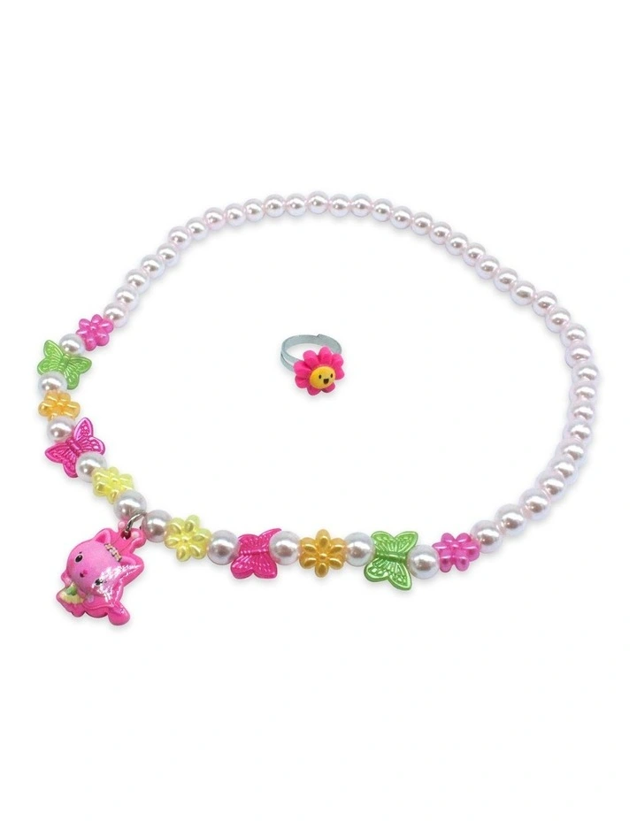 Fairy Festival Necklace and Ring Set in Multi