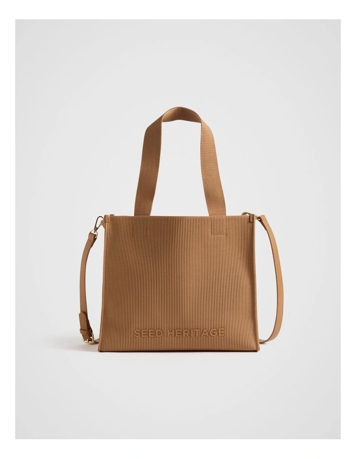 Mini Knit Tote in Fudge
