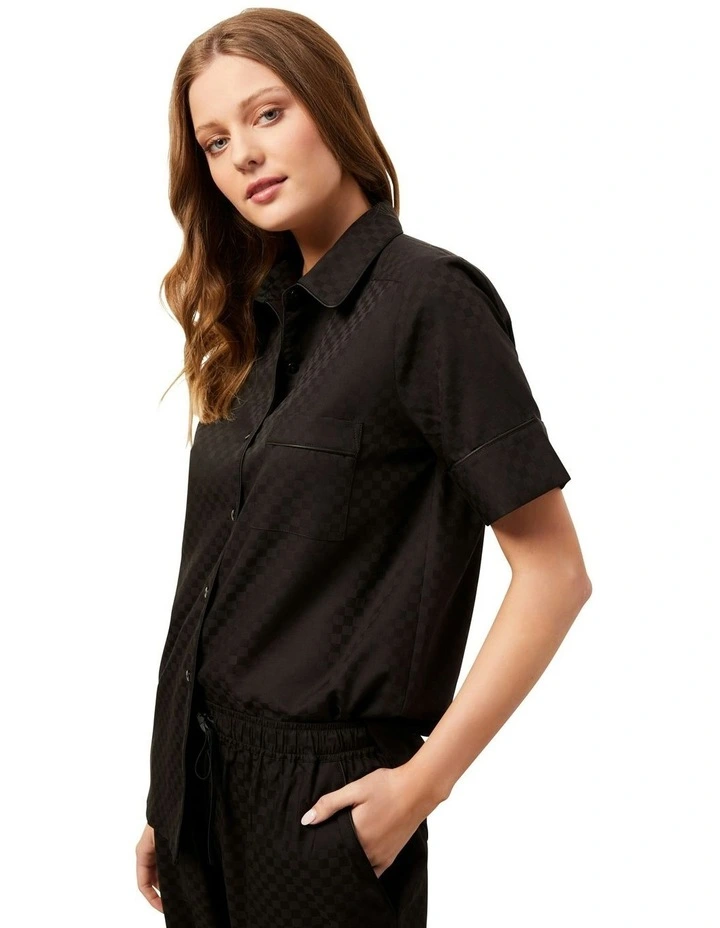Ash Pyjama Set Short in Black