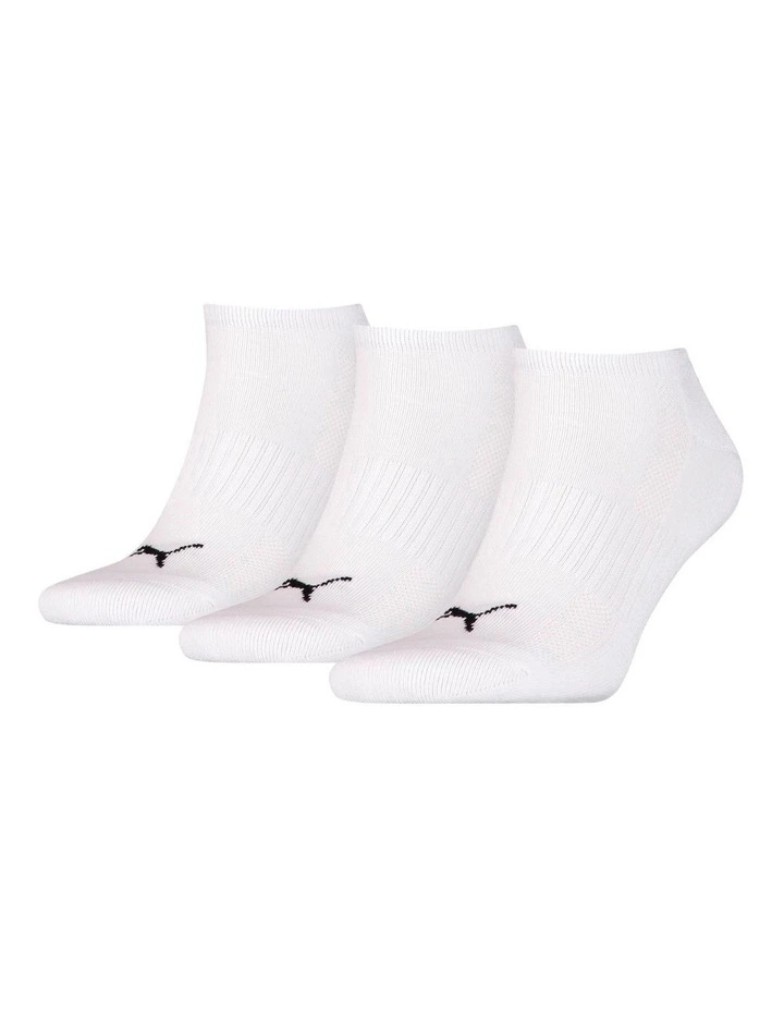 Cushioned Sneaker Socks 3 Piece in White