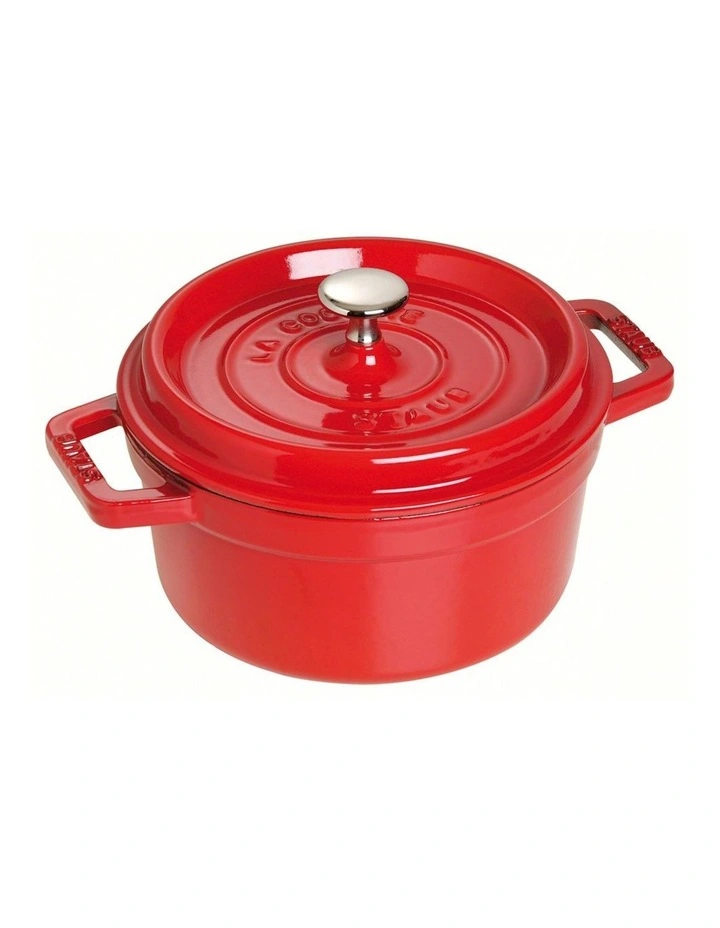 Round Cocotte in Cherry Red