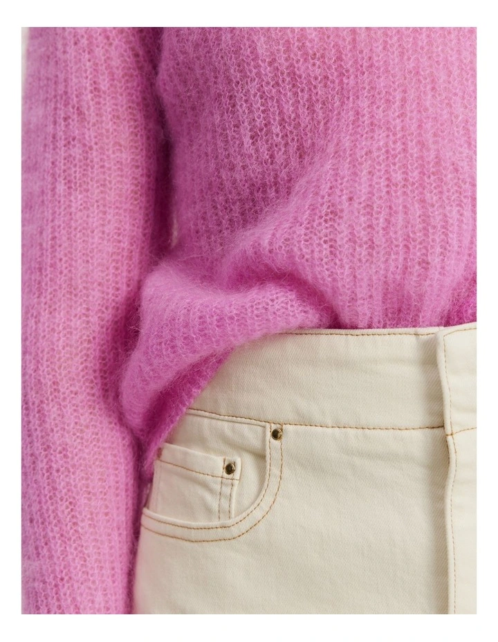 V-neck Knit in Rosetta