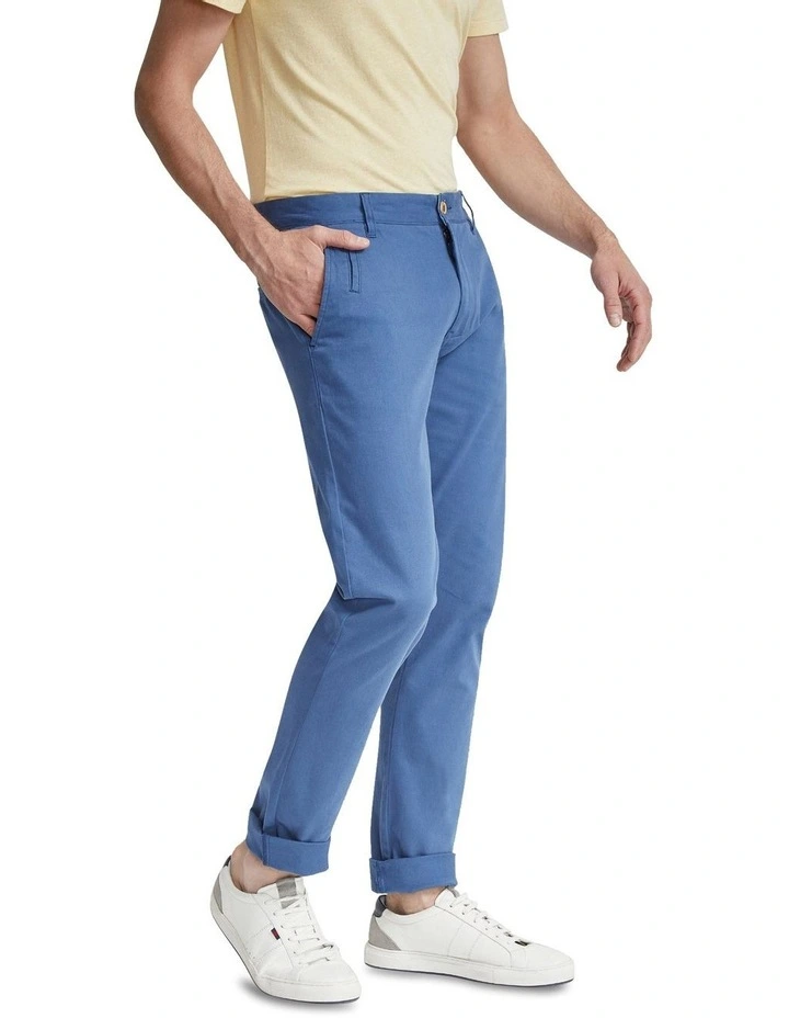 Stretch Skinny Fit Chino in Army Blue