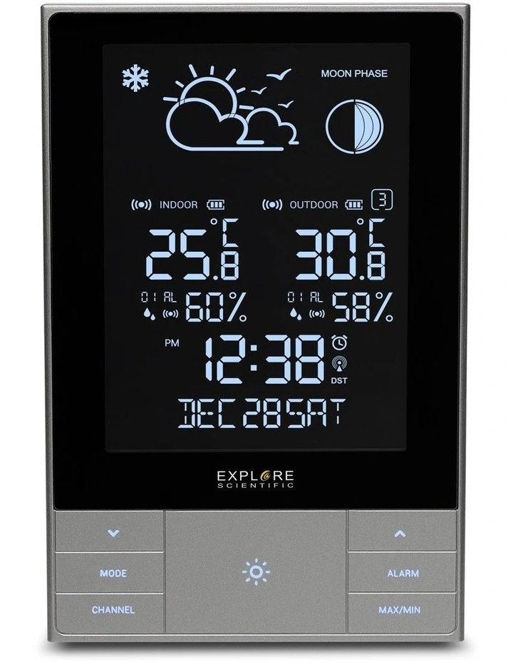 Modern Touch Key Vertical Weather Station 122502