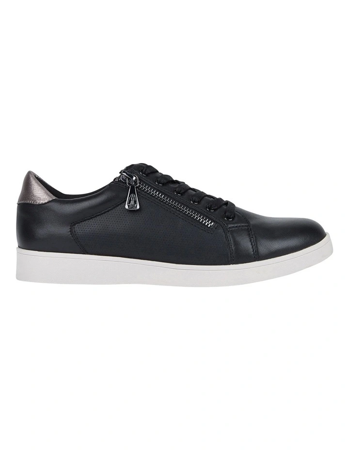 Mimosa Zip Up Sneaker in Black