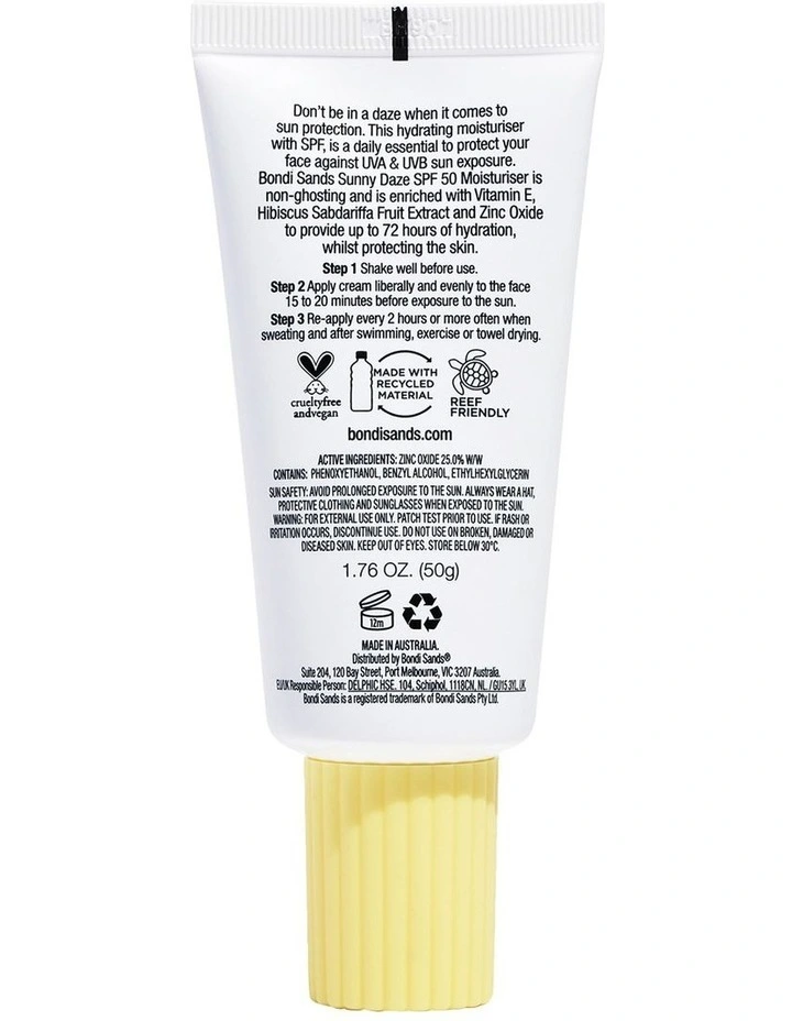 Sunny Daze SPF 50 Moisturiser 50g