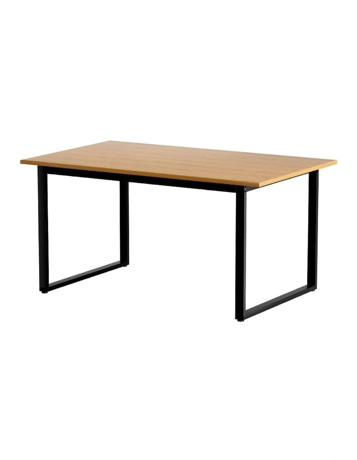 6-Seater Rectangular Wooden Dining Table 150cm in Pine/Black