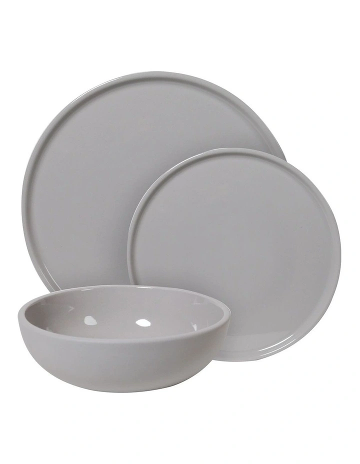 Covet 12 Piece Dinner Set Grey