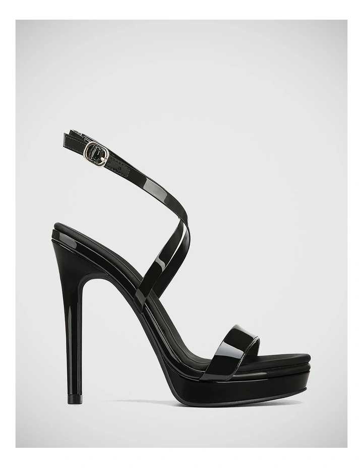 Xion Patent Leather Sandal in Black