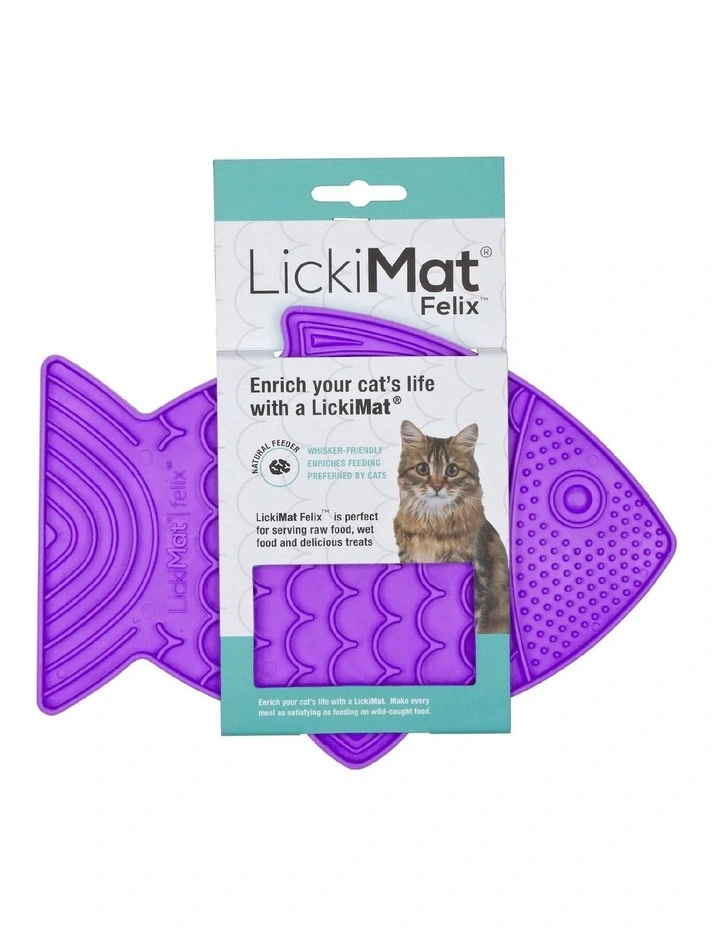 Felix Slow Food Bowl for Cats in Purple