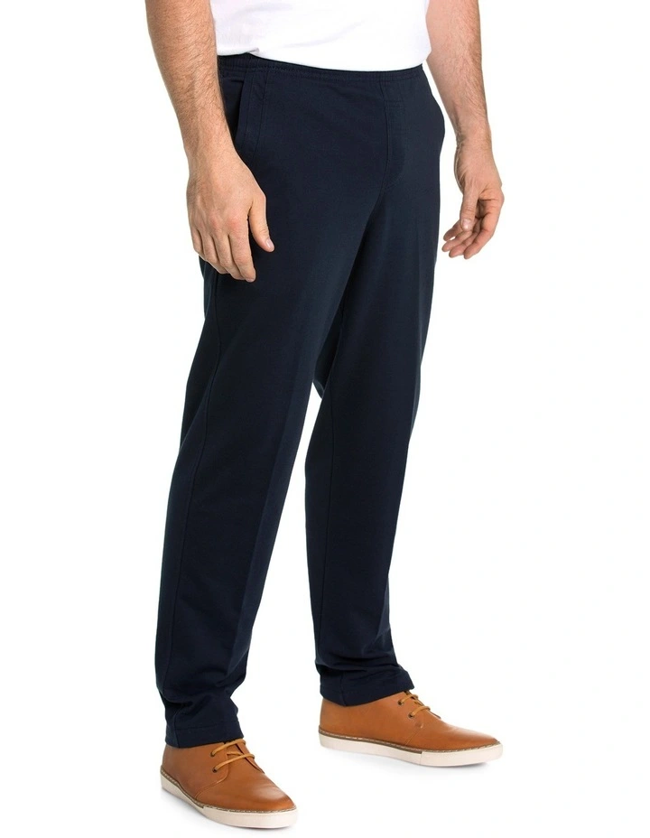 Raw Spun Cotton Track Lounge Pant in Ink