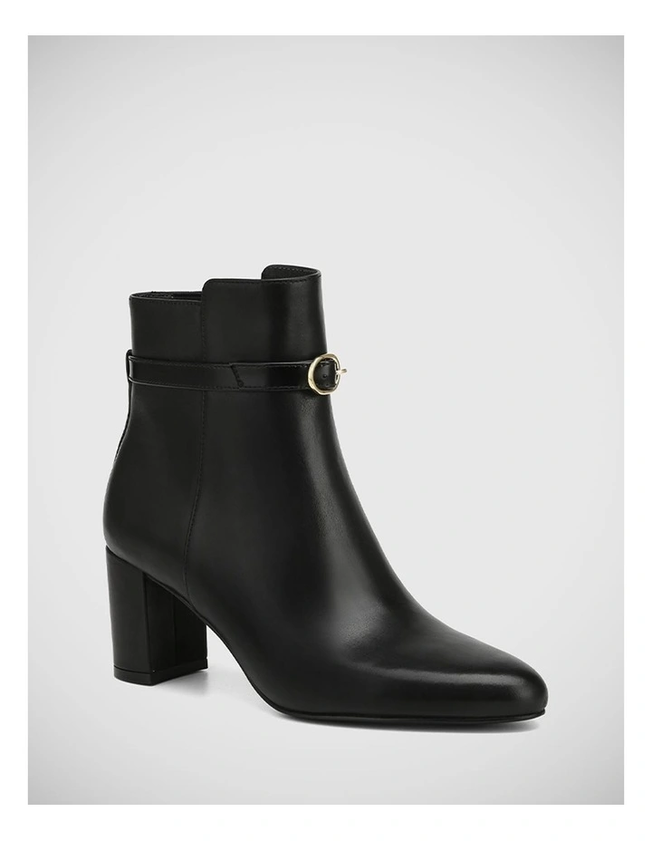 Karisma Leather Ankle Boot in Black