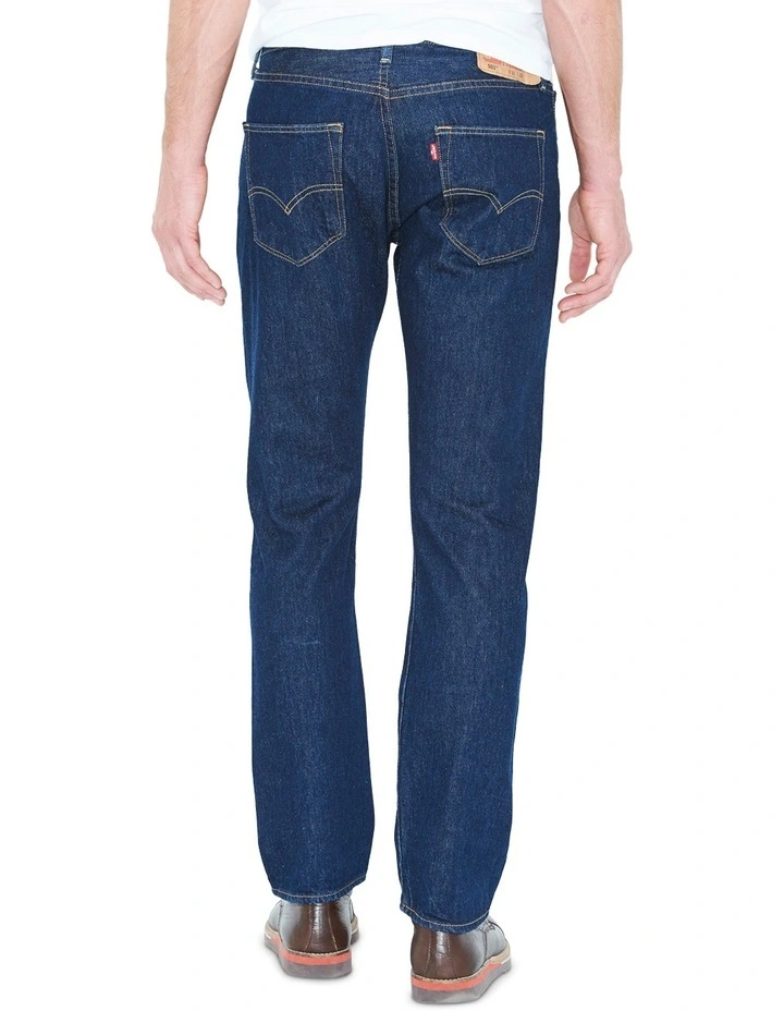 501 Original Fit Cotton Straight Leg Jeans in Rinse