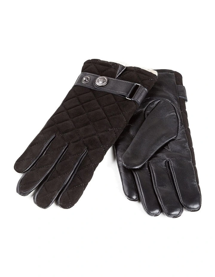Ugg Ladies Quilted Gloves in Black