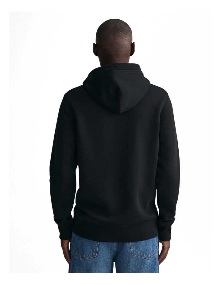Archive Shield Hoodie in Black
