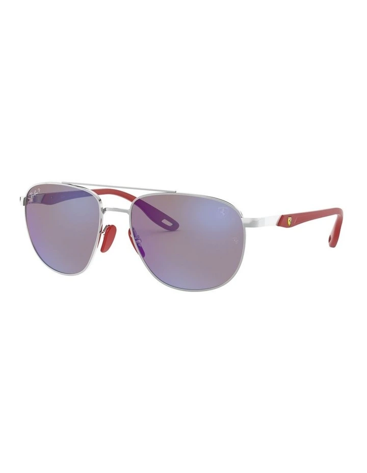 RB3659M Scuderia Ferrari Silver Polarised Sunglasses