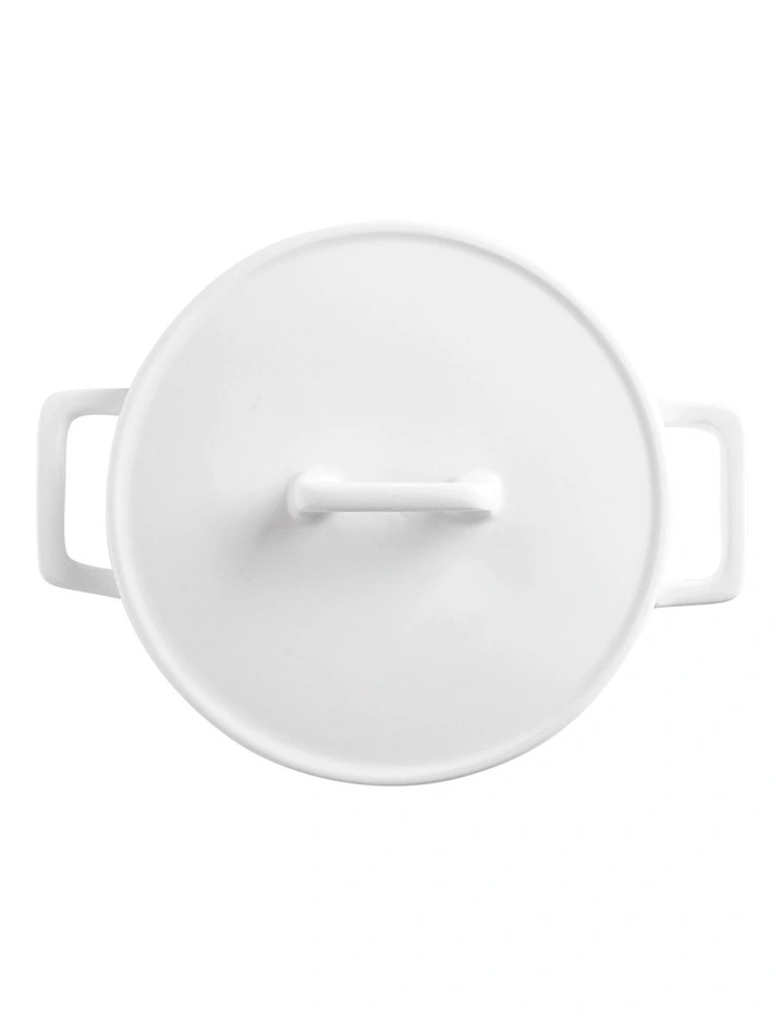 Epicurious Round Casserole 500ml in White
