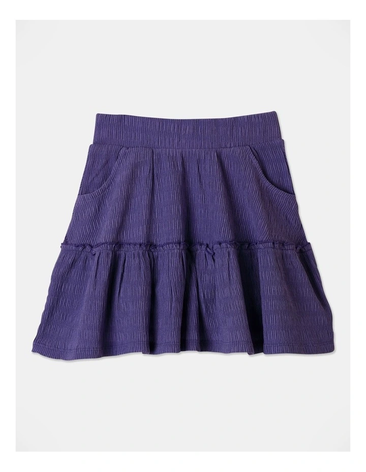 Bubble Wrap Skirt In Purple