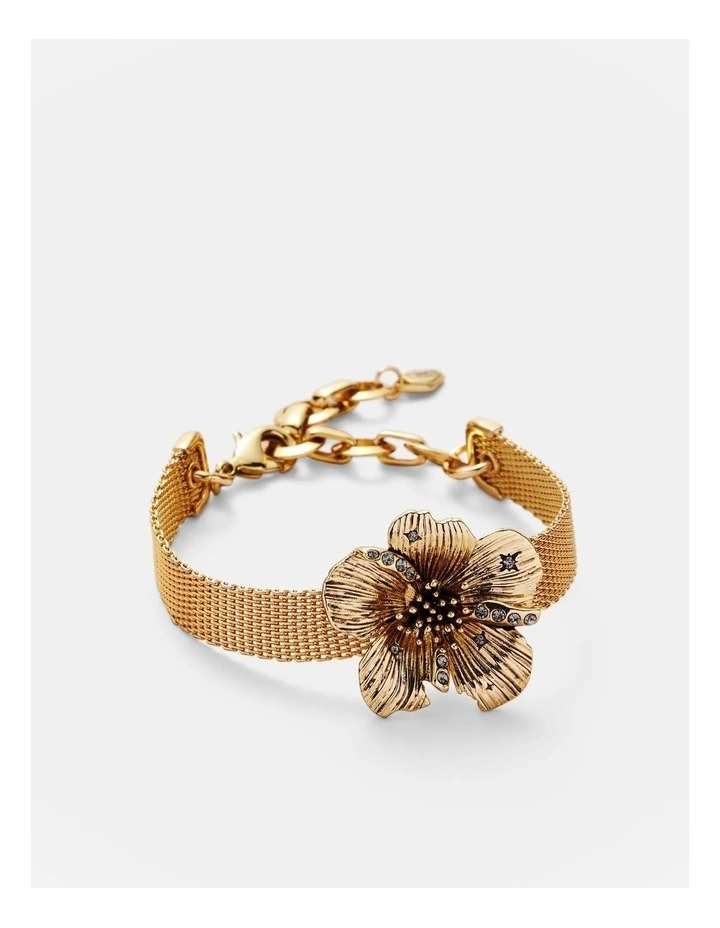 Wild Flower Bracelet in Gold