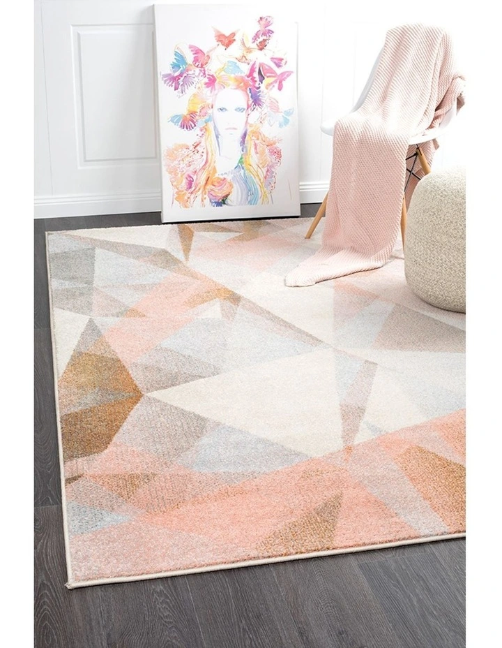 Dimensions Divinity Shatter Modern Rug in Blush