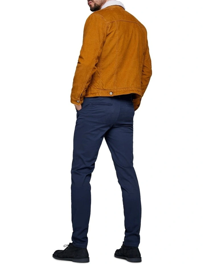 Marco Bowie Slim Chino Pants Navy Blazer