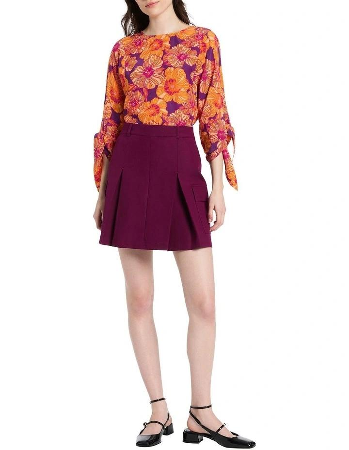 Floral We Know Blouse in Orange Multi