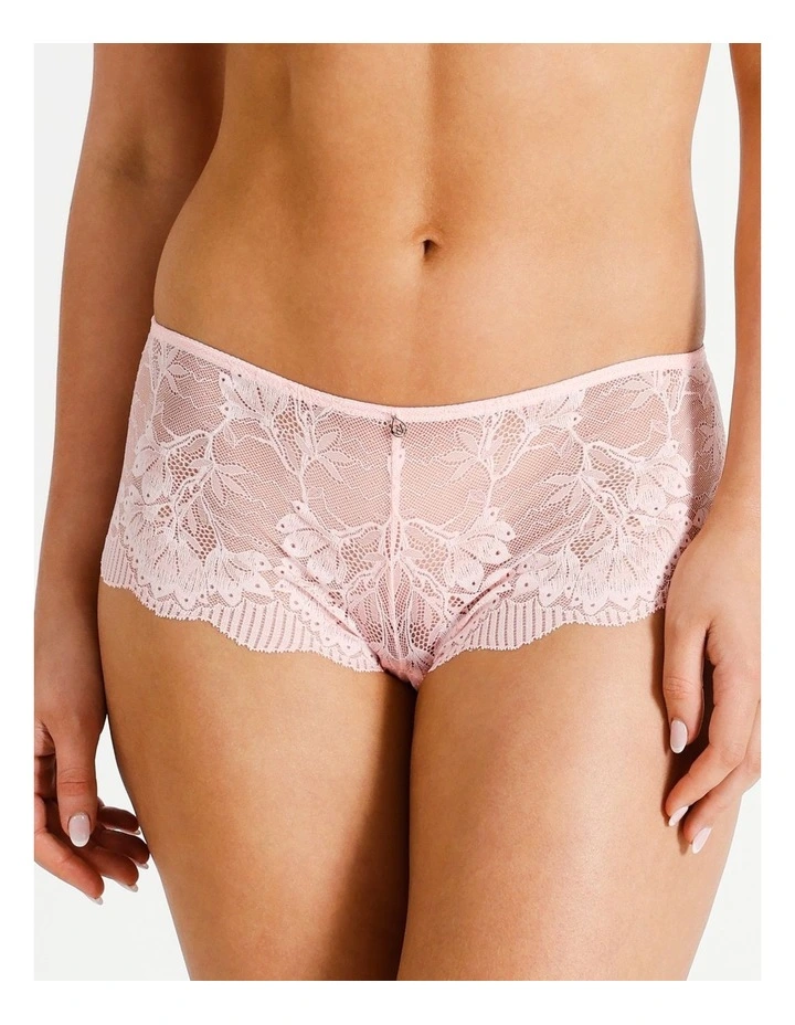 Lace Underwear Brief in Blush Pink