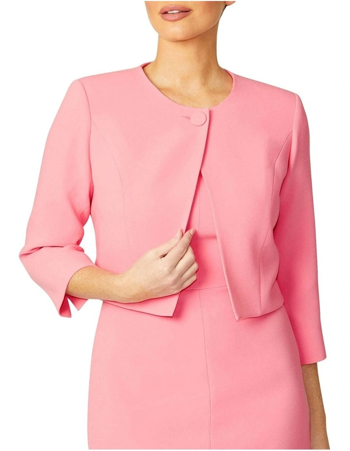 Jackie Geranium Jacket in Pink