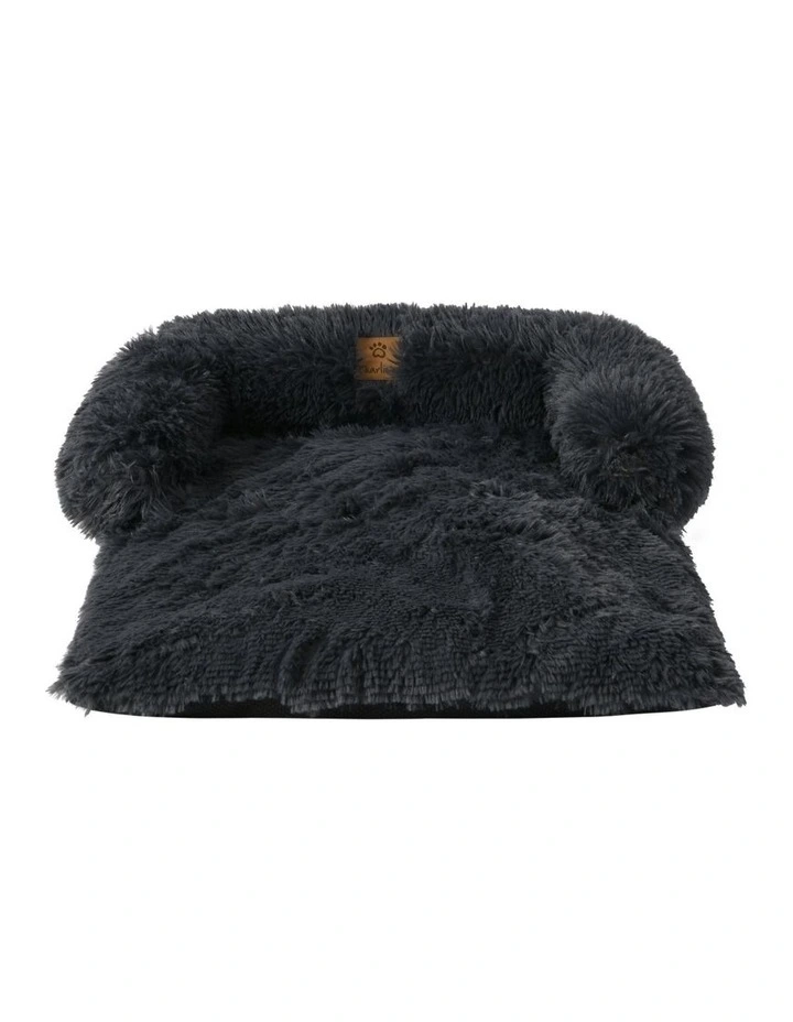 Sofa Protector Calming Dog Bed in Charcoal