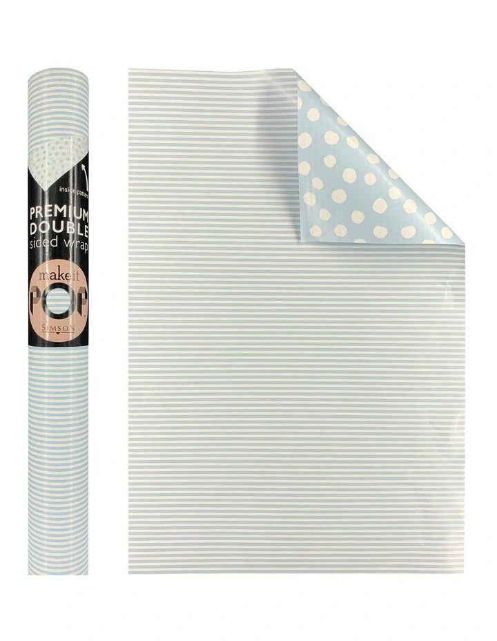 Stripes Wrap Roll in Baby Blue