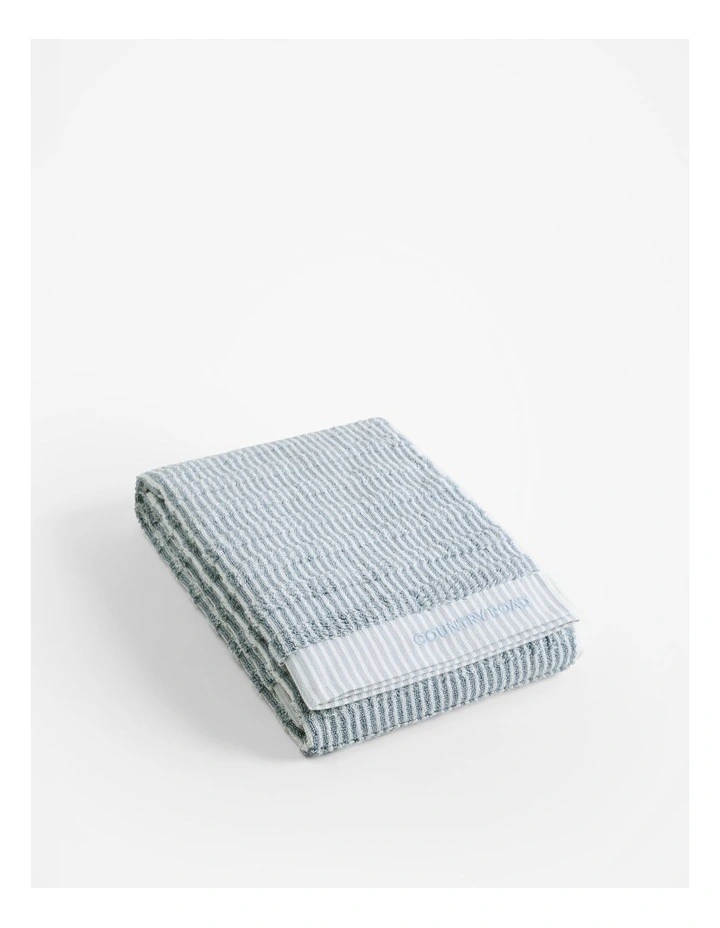 Pippa Australian Cotton Bath Towel in Mineral Blue