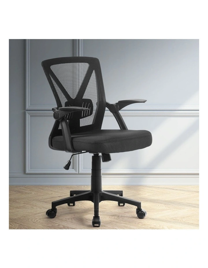 Mesh Office Chair Mid Back in Black