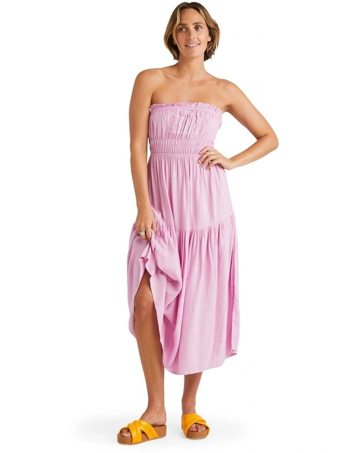 Stella Midi Dress in Lilac
