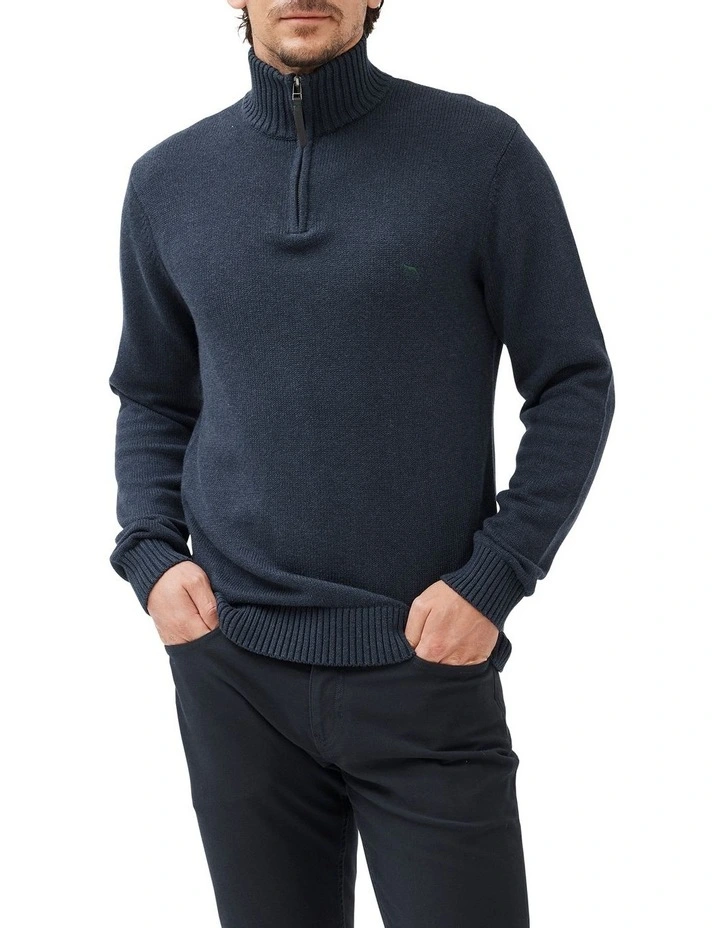 Merrick Bay Knit Sweater in Ink