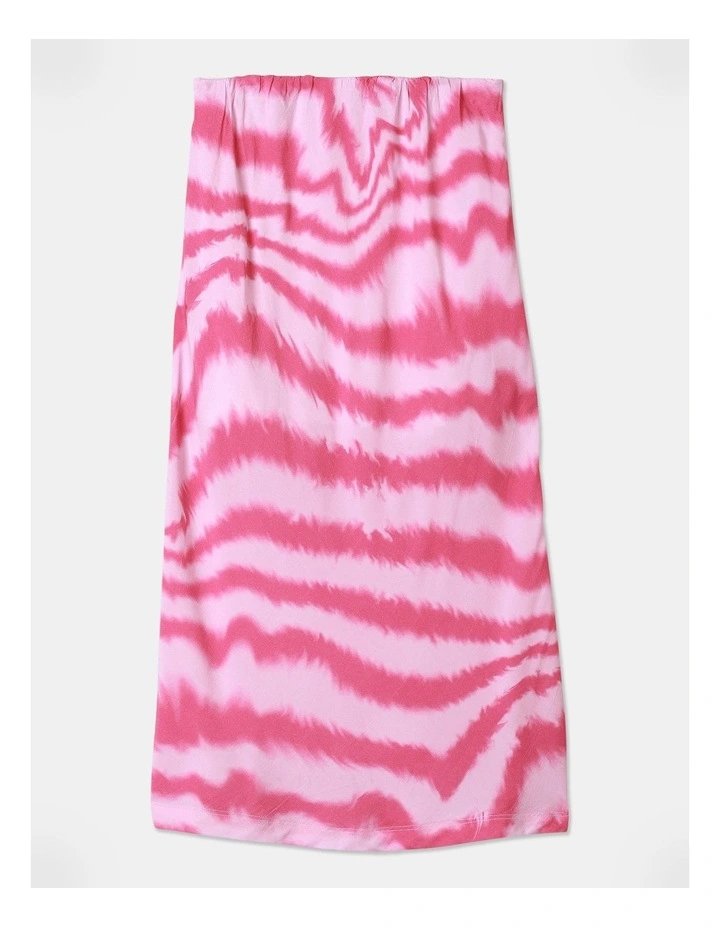 Viscose Bias Cut Skirt in Pink