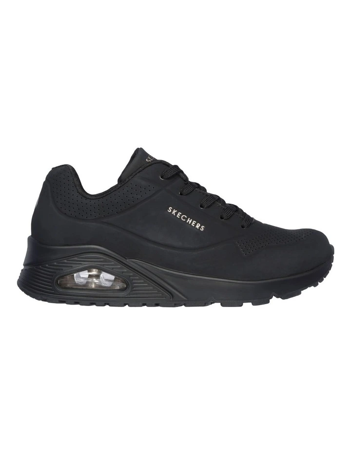 Uno Stand On Air Leather Sneaker in Black