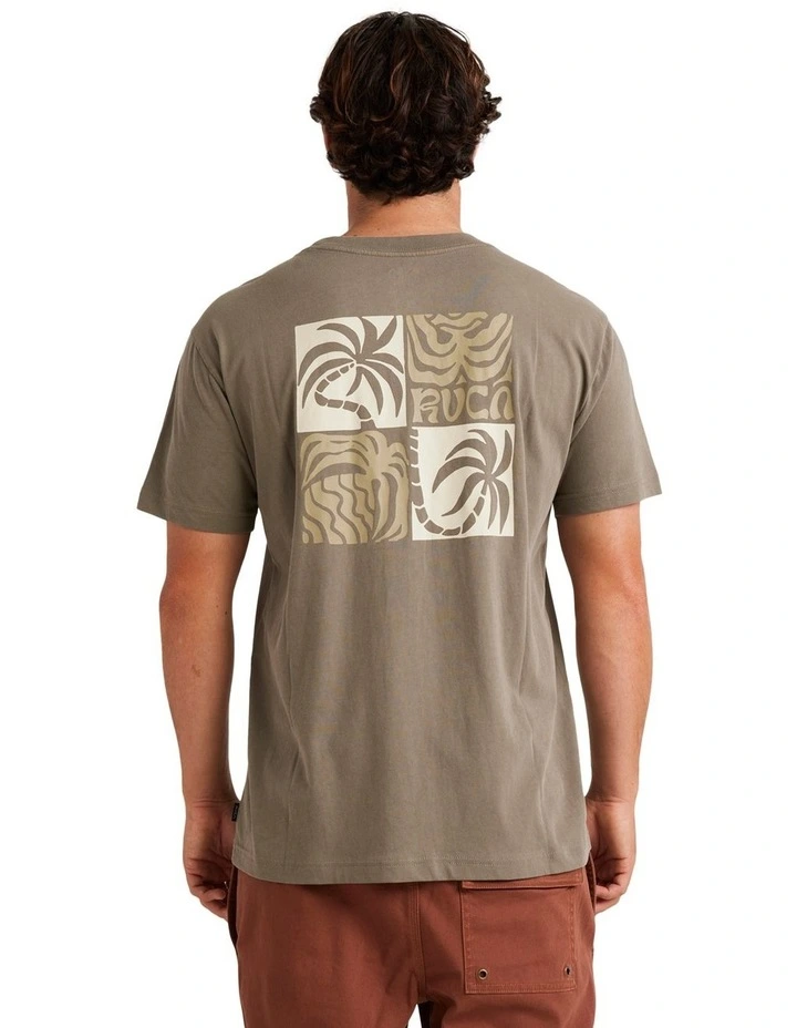 Three Stack T-shirt in Washed Black