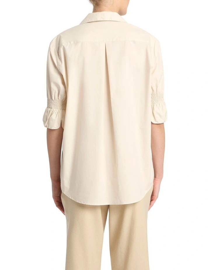 Trina Cotton Shirt in Bone