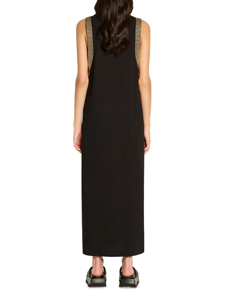 Star Signals Tee Dress in Black