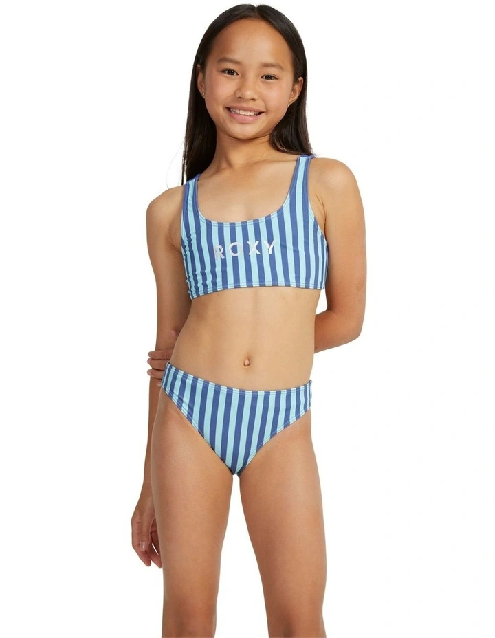 Bralette Two-Piece Bikini Set in Marlin Serenity Stripe