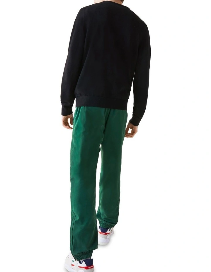 Classic Cotton Crew Neck Knit in Black