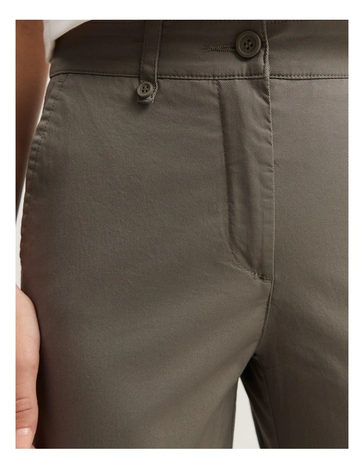 Australian Cotton Twill Walk Pant in Khaki