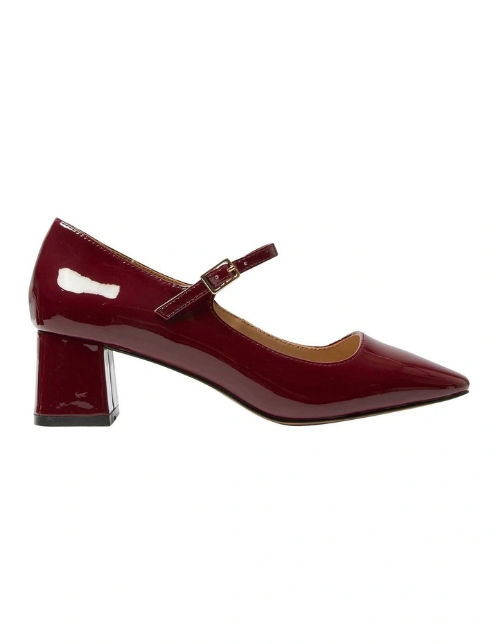 Tempt Heeled Shoes in Wine Patent