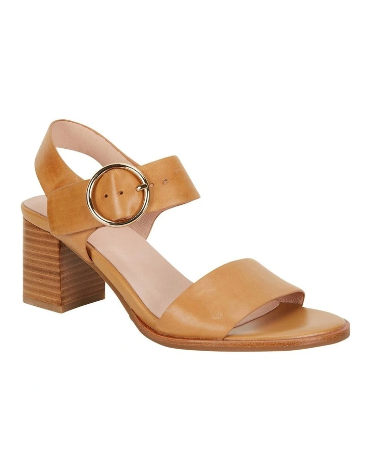 Nickel Tan Calf Sandals