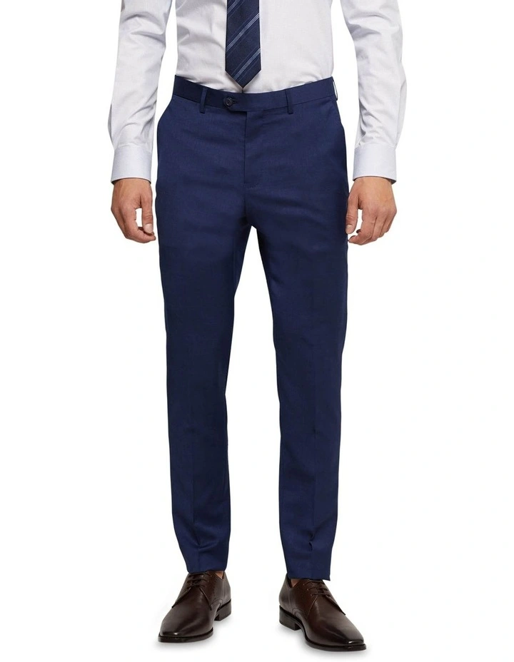 Byron Wool Suit Trousers in Blue