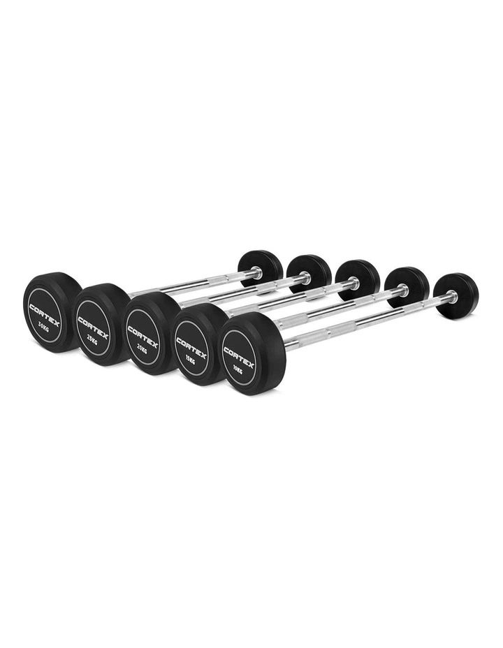 Alpha Series Fixed Barbell Set 100kg in Black