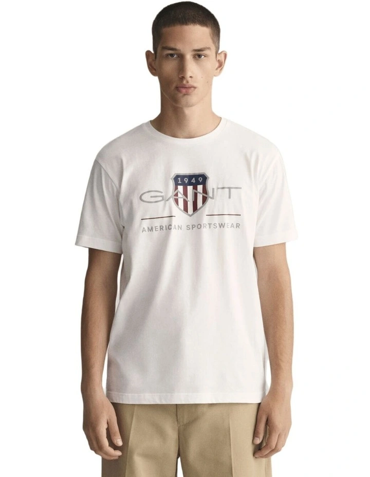 Archive Shield T-shirt in White