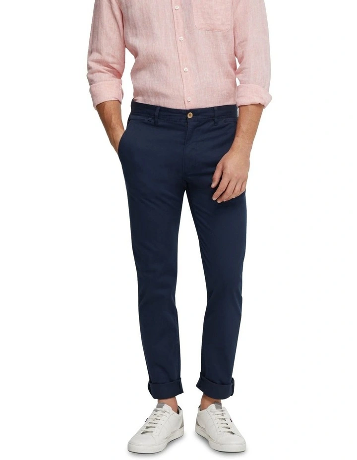 Danny Casual Organic Cotton Chino in Ink