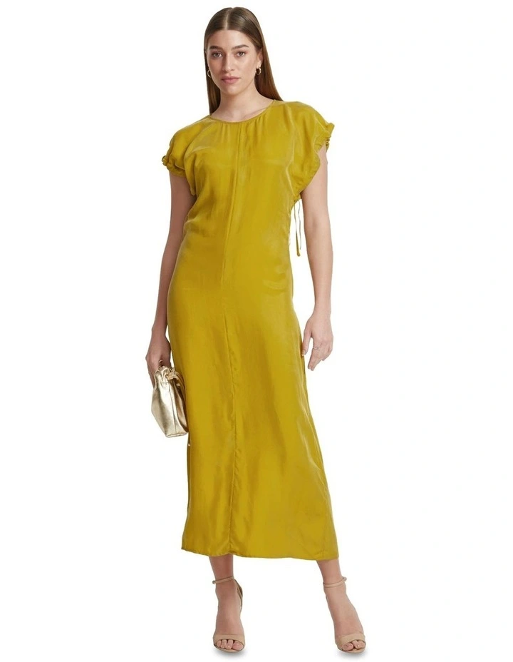 Fleur Fluid Dress in Lime