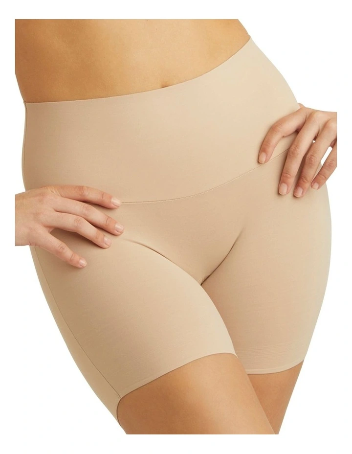 Comfy Curves Waistline Shaping Bike Pant in Warm Beige
